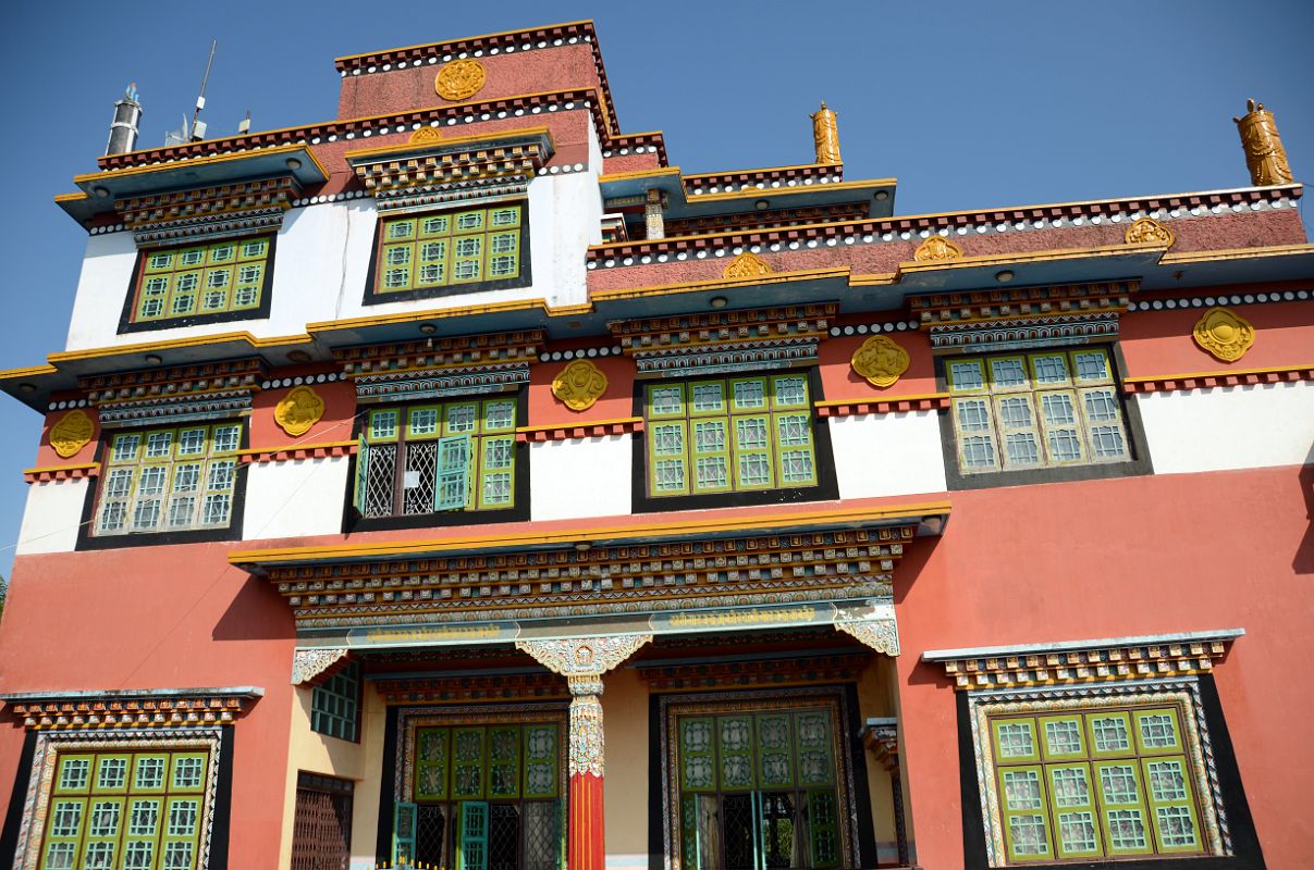 Pokhara Karma Dubgyu Chokhorling Monastery 05 Main Prayer Hall Side View 
